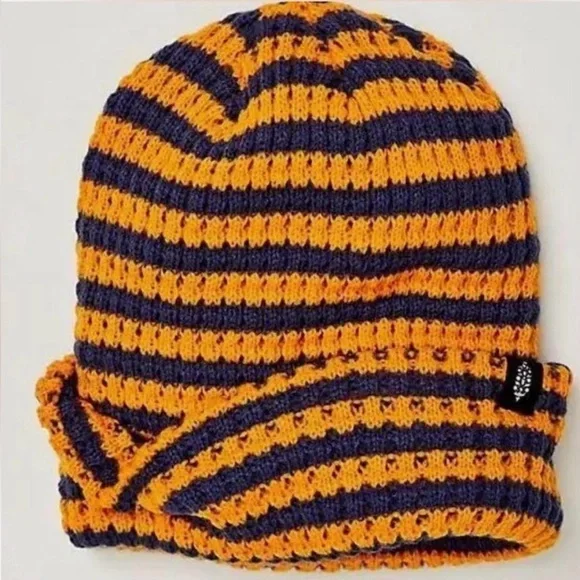 Cool down varsity Orange/Blue Beanie - Picture 3 of 5